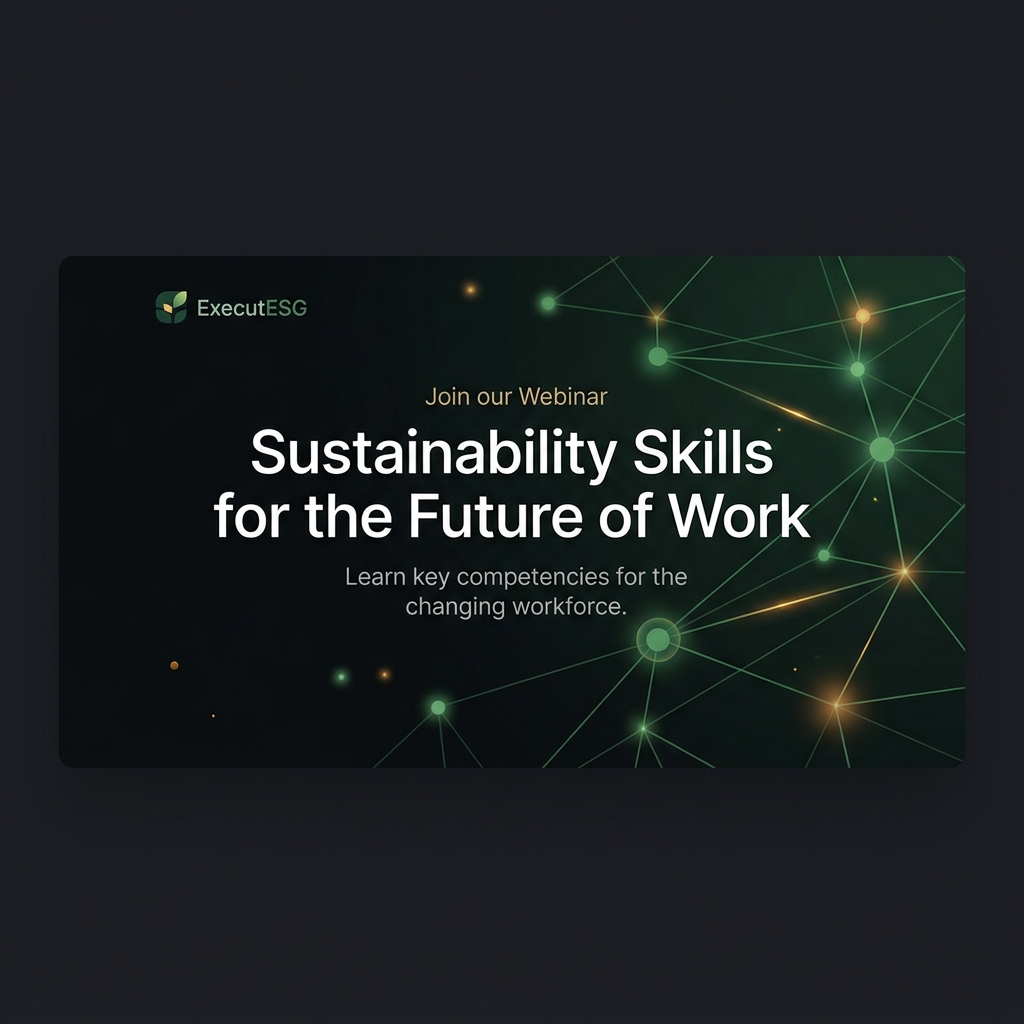 Sustainability Skills for the Future of Work: Key Takeaways from Our Partner Webinar